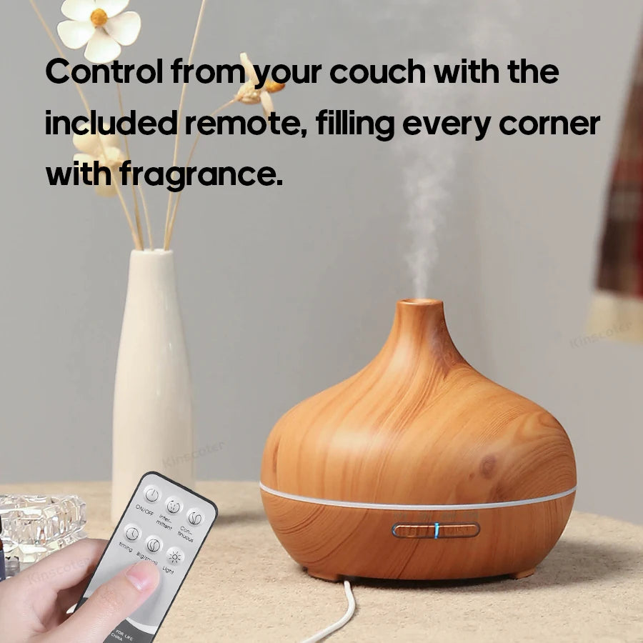 Wood Grain Aromatherapy Diffuser USB Humidifier