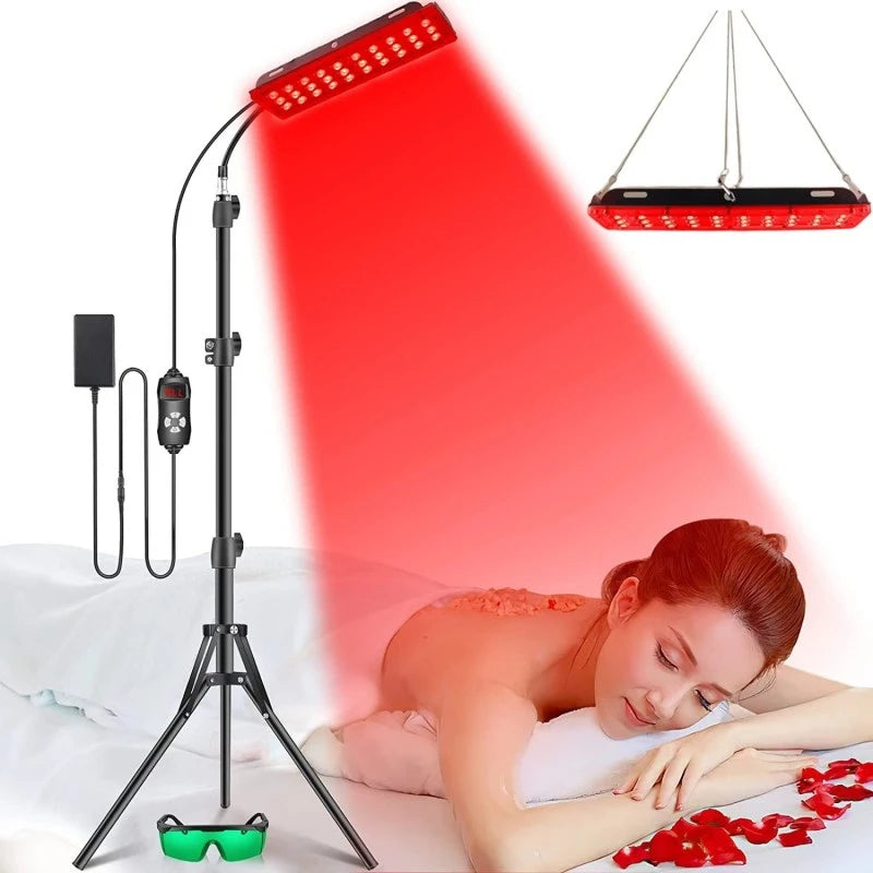 Red & Infrared Light Therapy Panel with Adjustable Tripod Stand