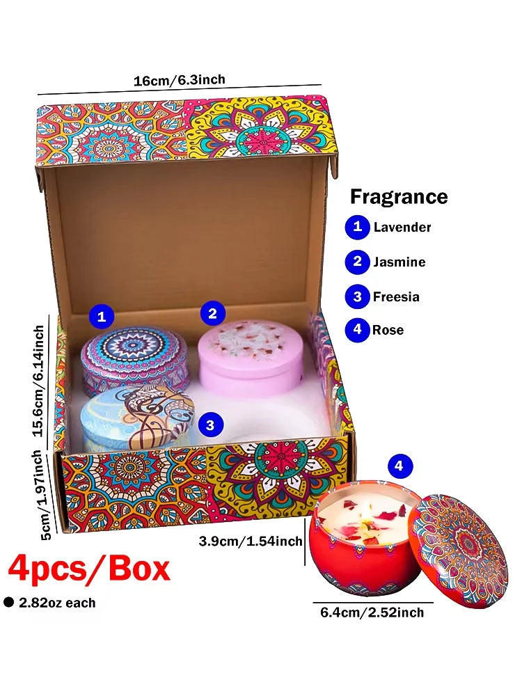 Scented Candle Gift Set (4 Candles)