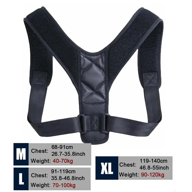 Back Posture Support Belt, Breathable and Adjustable