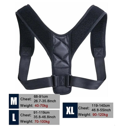 Back Posture Support Belt, Breathable and Adjustable