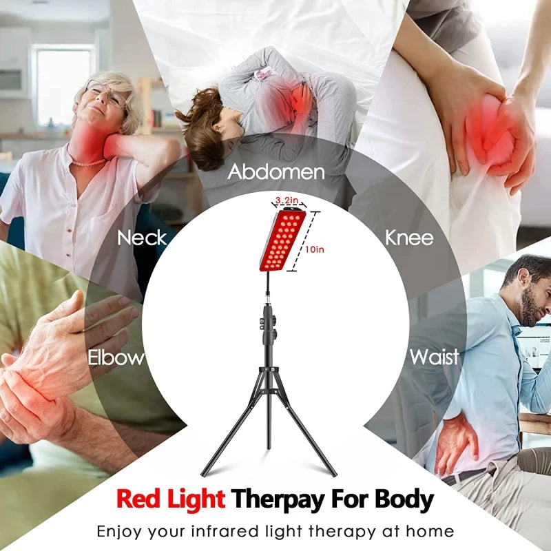 Red & Infrared Light Therapy Panel with Adjustable Tripod Stand