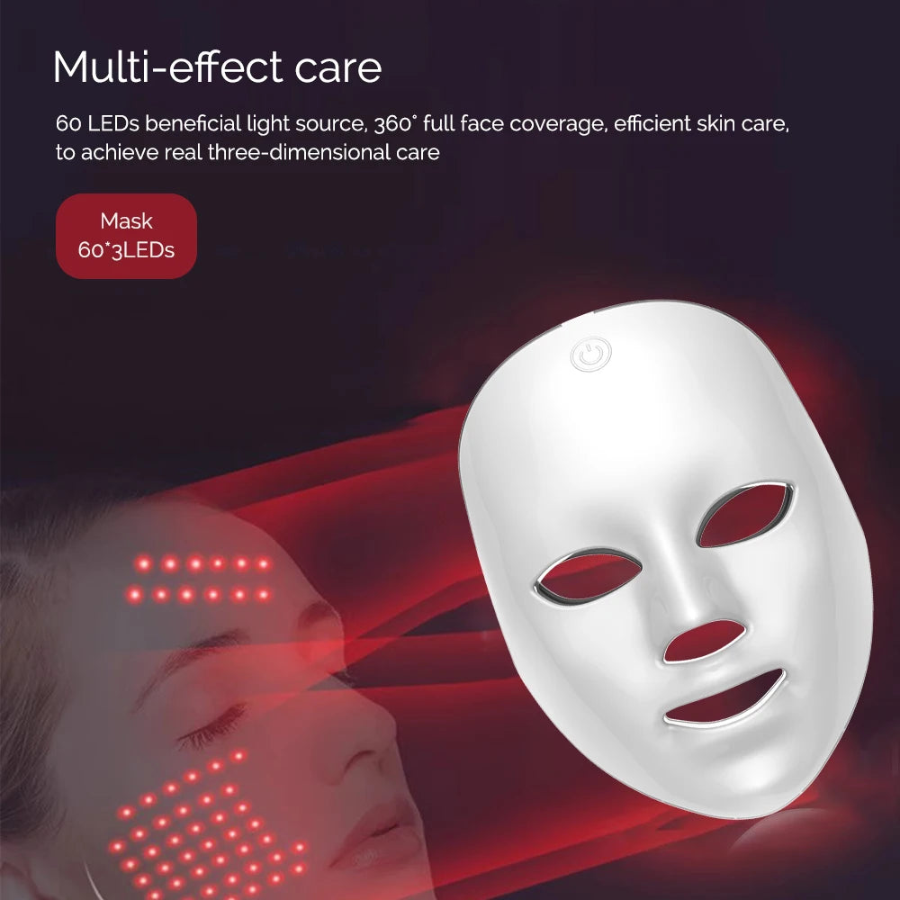 Rechargeable Facial LED Mask (7Colors)