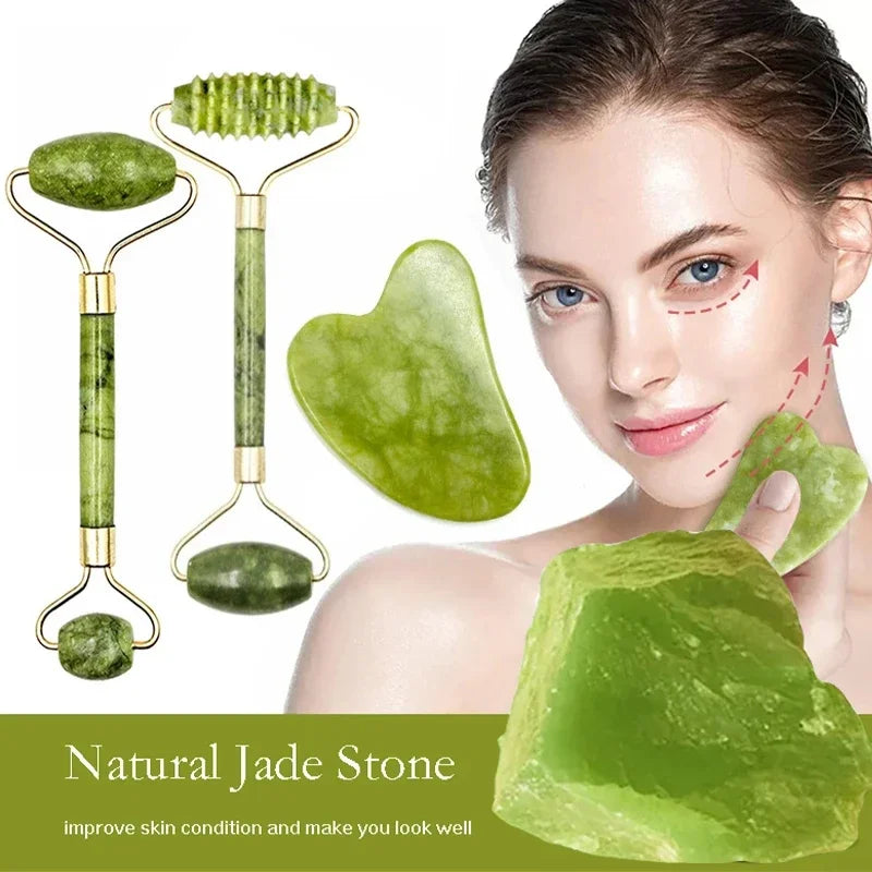 Gua Sha & Facial Roller Set